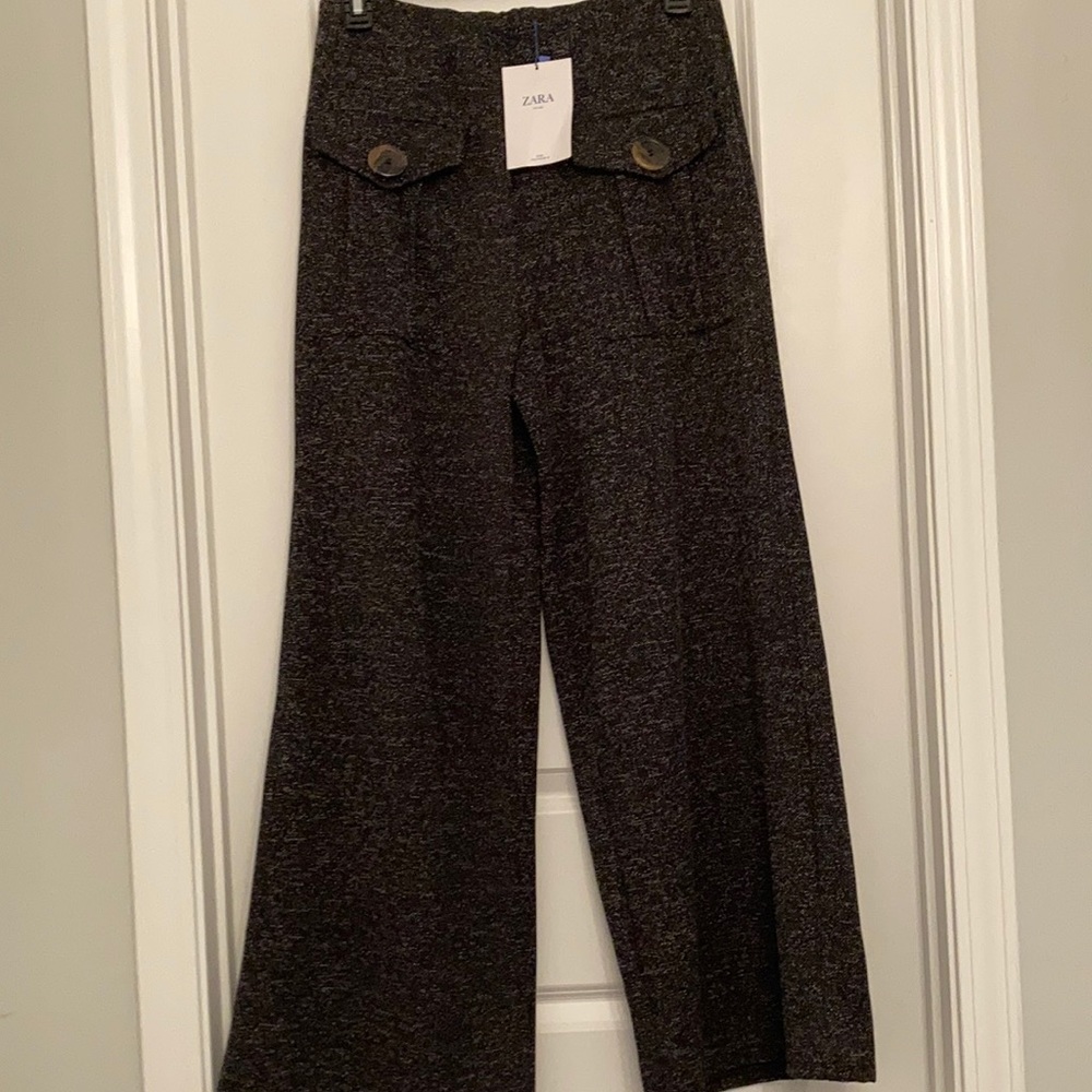 FUN Zara wide leg pants. See photo for width of leg.